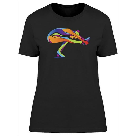 Multicolor Ice Skating Girl T-Shirt Women -Image by Shutterstock, Female x-Large