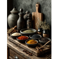 thumbnail image 1 of Multicolor Indian Spice Canvas Kitchen Dining Room Food Art Contemporary Home Wall Decor, 1 of 8