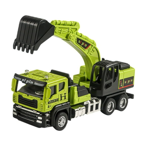 Multicolor Inertial Alloy Crane Truck Toy Construction Vehicle For Boys Ages 3-6 Educational Benefits And Appealing Packaging