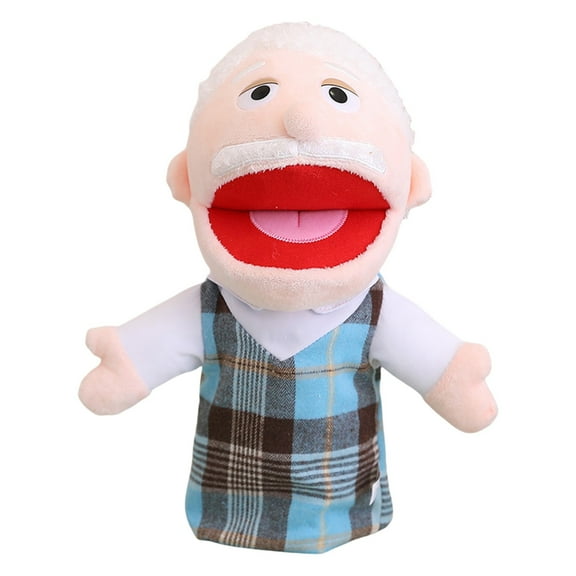 Multicolor Interactive Plush Puppet With Movable Mouth Character Toy For Role Play Parent Child Fun Soft Cloth Hand Doll