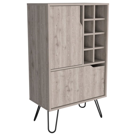 Multicolor Kitchen Island With Countertop, One Cabinet & Four Open Shelves, Engineered Wood, 36.45in.h X 39.17in.w 15.29in.d, American Design White Wood Tone Lockable And Shelves