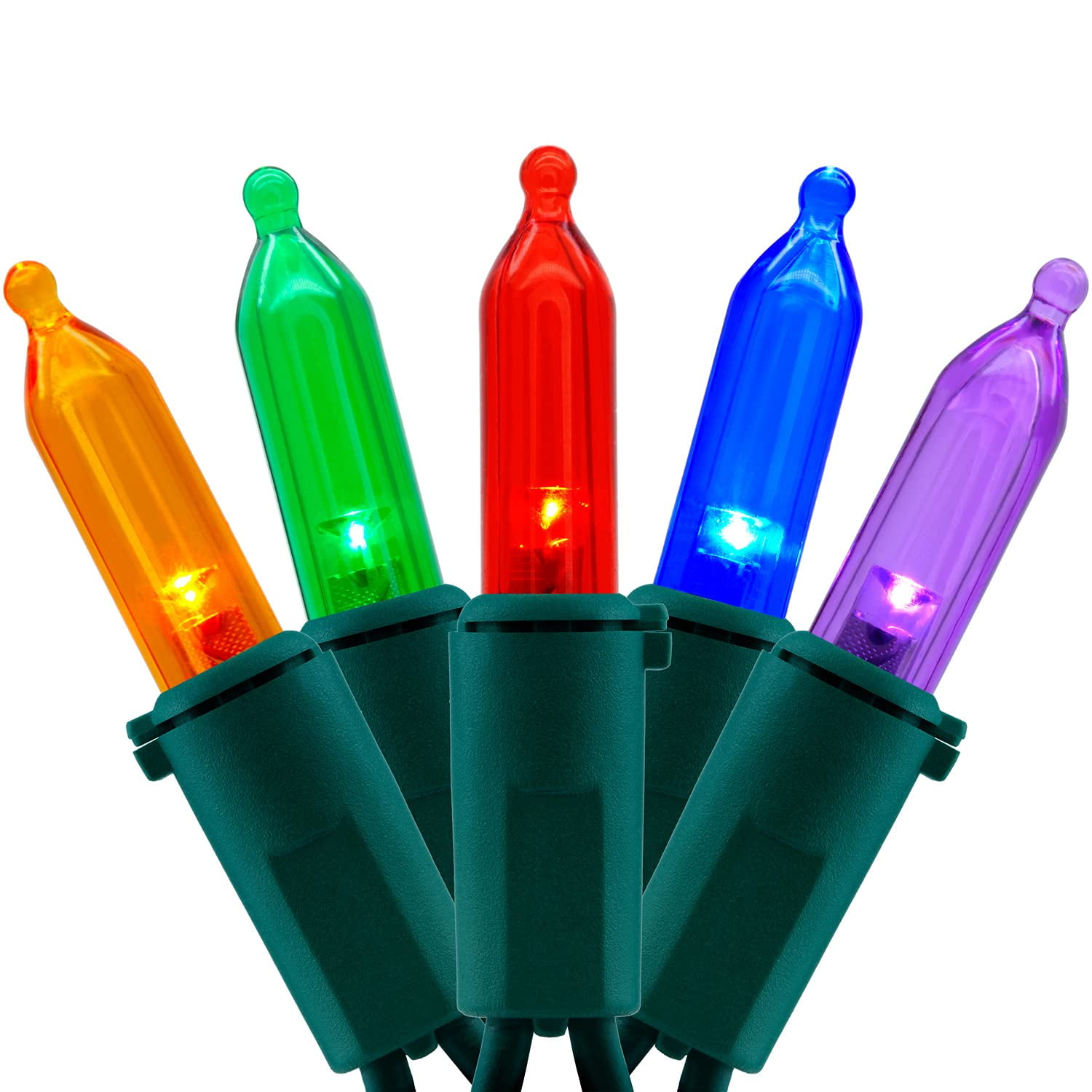 Multicolor LED Christmas Lights 66 Feet Commercial Grade Holiday