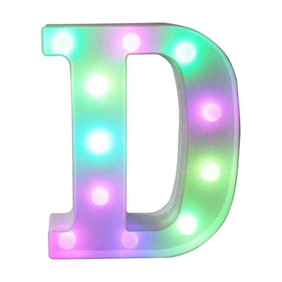 Multicolor LED Marquee Letter Lights with Remote Control, Color Changing Alphabet Sign Decorative Lamp, Indoor Illuminated Letter Lights for Home Party Bar Wedding Festival Wall Decoration