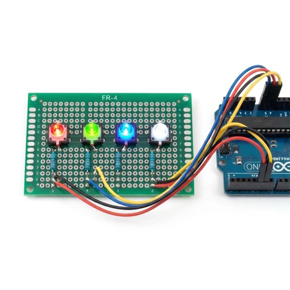 Multicolor LED Push Button Switch Kit 20pcs 12x12x7.3mm for Control Panels Arduino DIY