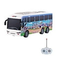thumbnail image 1 of Multicolor LED Remote Control Bus, Realistic City Bus Model with Four-Wheel Drive, Interactive Driving Toy for 4-5 Years (10.15x3.36x2.87in), 1 of 6
