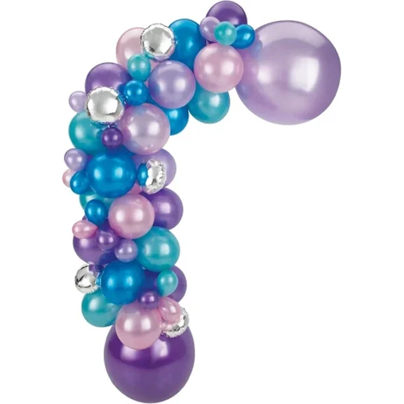 Multicolor Latex Balloon Garland Kit 5"&24" Birthdays, Wedding, Events, Cosmic