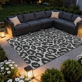 thumbnail image 1 of Multicolor Leopard Print Outdoor Area Rug, 1 of 7