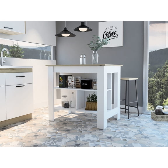 Multicolor Look - Three Shelves Organization - Kitchen Use Case - Tidy Storage Space