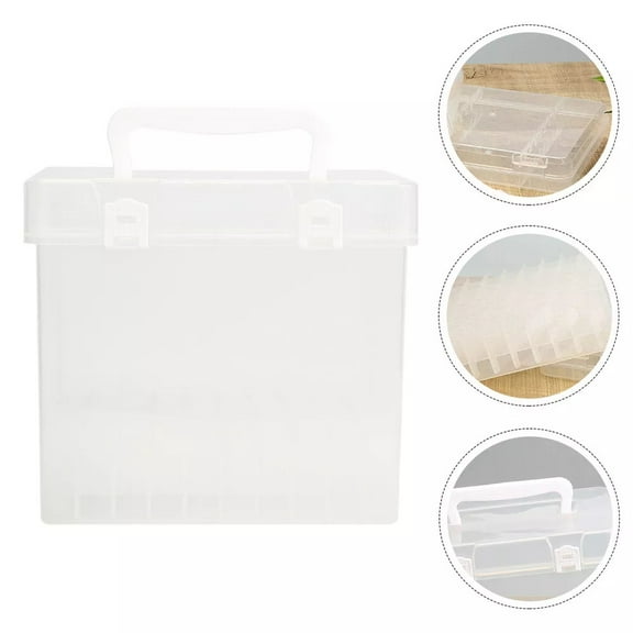 Multicolor Marker Storage Box Organizer With Multiple Compartments Durable Plastic Case For Art Supplies Portable Marker Holder 190G