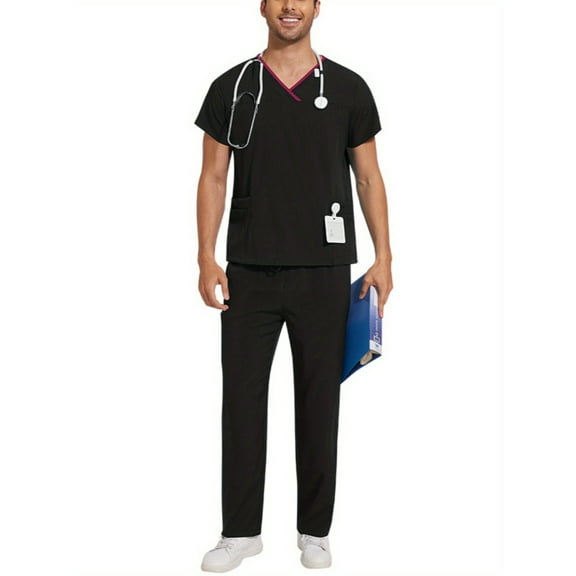 Multicolor Medical Blouse Straight Pants Uniform Set Surgical Accessories Uniform for Hospital Nurse Surgery Work Wear Dental - Work Clothes & Uniforms