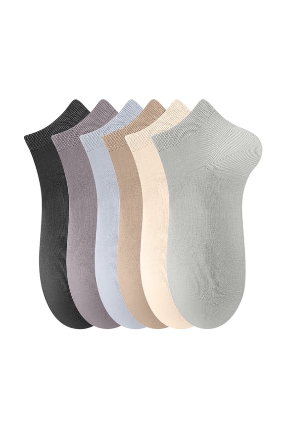 Multicolor Men'S Breathable Thin Sports Socks 6 Pairs Pack Summer Spring Casual Ankle Socks For Daily Wear Lightweight 0.35 Pounds Comfortable Fit Moisture Wicking Unisex Design