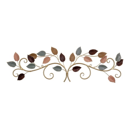 Multicolor Metal Leaves in a Bunch Over the Door DÃ©cor