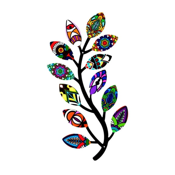 Multicolor Metal Tree Branch Wall Art Decor for Bathroom Home Living Room Wall StyleA