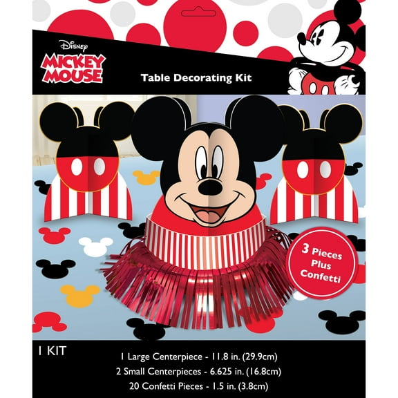Multicolor Mickey Mouse Party Table Decorating Kit, 23pcs