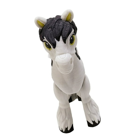 Multicolor Movable Limbs Horse Figurine for Kids' Activities, Creative Decor & Collector