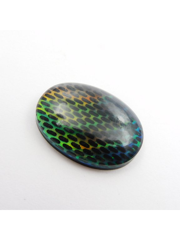 Multicolor Opal Lab-Created Oval Cut Loose Gemstone CERTIFIED 16.00 Ct Ring Size