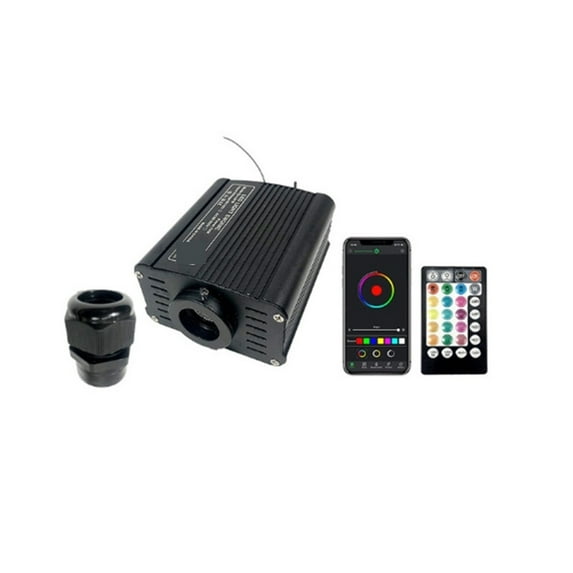 Multicolor Optic Lighting LED Smart Fiber Light Engine, Control Cable Starry Effect Ceiling Room Car Lamp Phone