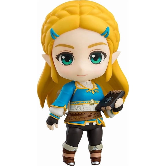 Multicolor Painted Princess Zelda Nendoroid Figurine, Breath of The Wild Detailed Character Statue for Holiday Presents