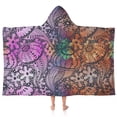 thumbnail image 1 of Multicolor Paisley and Floral Pattern Hooded Bath Towel，50"x30" for Ages 3 To 12 Kids, Quick Dry Lightweight Soft Microfiber Hood Beach Towel Cover Up for Kids, 1 of 7