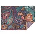thumbnail image 1 of Multicolor Paisley Pattern Rectangle Tablecloth 60"x84",Waterproof Polyester Rectangle Table Cloth, Wipeable Spillproof Polyester Tablecloth for Dining, Camping, Indoor and Outdoor, 1 of 5