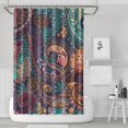 thumbnail image 1 of Multicolor Paisley Pattern Shower Curtain 72"x72" ,Bathroom Decorative Shower Curtains Set with 12 Hooks,Modern Waterproof Washable Shower Curtain, 1 of 6