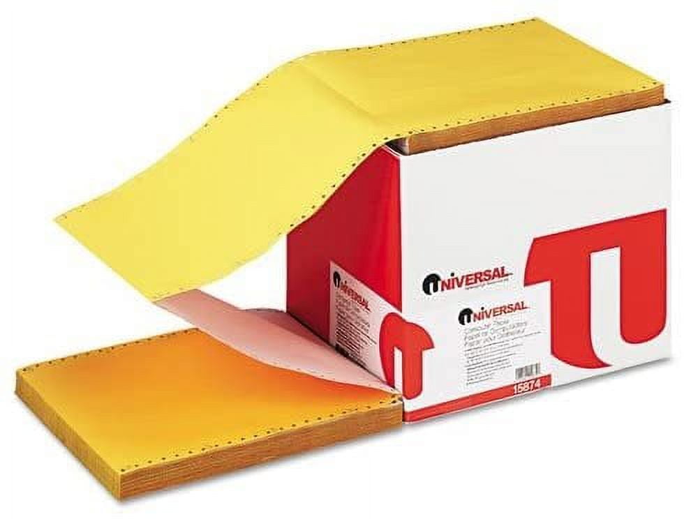Multicolor Paper, 4-Part Carbonless, 15lb, 9 1/2 x11, Perforated, 900 Sheets