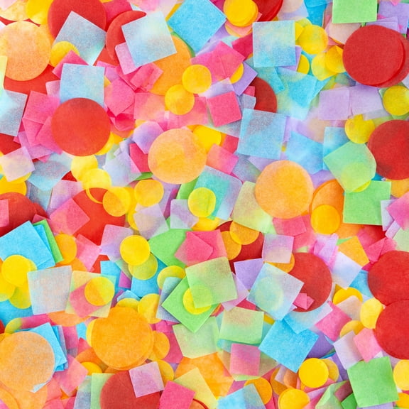 Multicolor Paper Confetti by Celebrate It - Ideal for Birthdays - Baby Showers - Table Decor & Party Celebrations - 12 Pack