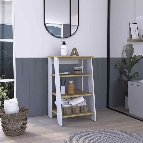 Freestanding Multicolor Engineered Wood Cabinet - Kitchen Storage and Decor