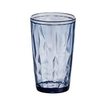 Multicolor Patterned Acrylic Drinking Cups - Set of 2 High-End Tumblers for Bar, Dining, Juice, Cocktails, Dishwasher Safe (10 oz)