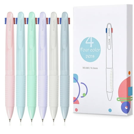 4 Colored Ballpoint Pens, 4-in-1 Multicolor Pens for Office, 12 Count, 0.5mm Retractable Ball Pen, Smooth Writing Pens for Journaling, Writing price history and forecast - OMEYA CH-ZYouBi-0.5MM-4in1-12pcs-WRM