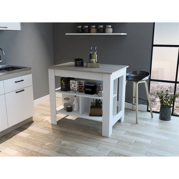 Multicolor Pine Filler - Kills MRSA and E. coli - Kitchen Meal Prep - Three Shelves for Storage