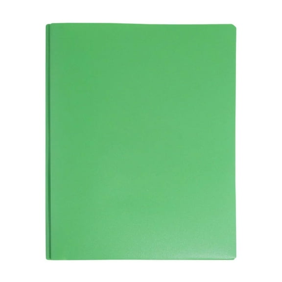 Multicolor Plastic Folders with Prong Fasteners, Large Capacity Folders with Pockets and Card Slot, for Home School Office (Green)