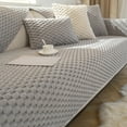 thumbnail image 1 of Multicolor Plush Sofa Cover 120x70cm | Washable Non-Slip Thick Flock Material | Soft Three-Seater Couch Protector | Durable Furniture Slipcover for Living Room, 1 of 6