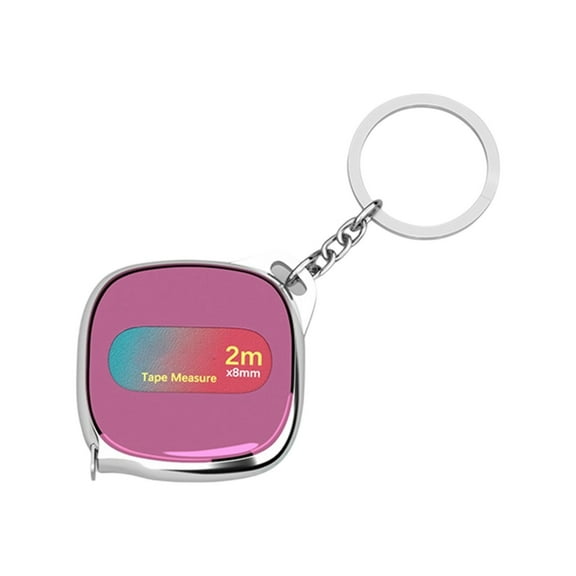 Multicolor Pocket Sized Retractable Rulers 2 Meter Measurement Tool with Safety Lock Mechanism Metal for Construction