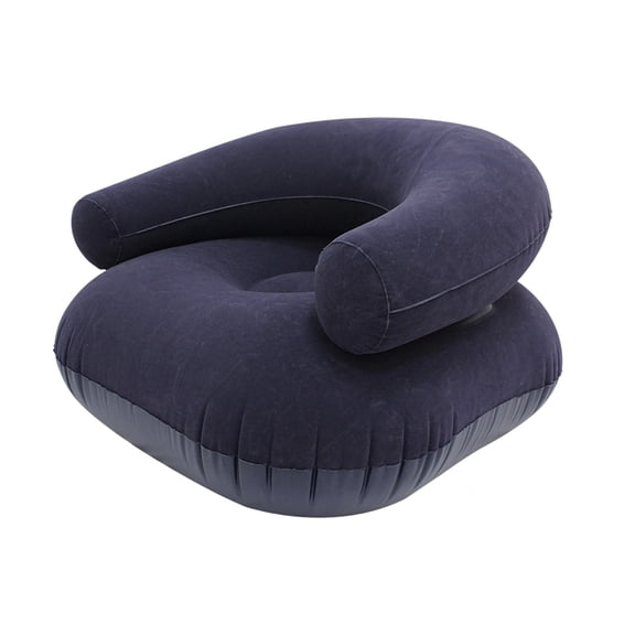 Multicolor Portable Inflatable Air Sofa, Quick Setup Lounger for Camping Beach Picnic Festival, 73x73x52cm