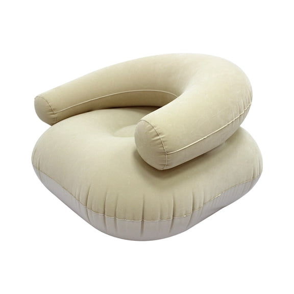Multicolor Portable Inflatable Air Sofa, Quick Setup Lounger for Camping Beach Picnic Festival, 73x73x52cm