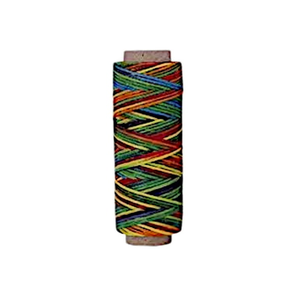Multicolor Premium Waxed Polyester Thread for Leather Crafting, 1mm x 164ft, Durable Coating for Lacing, Stitching, Leath Craft Projects