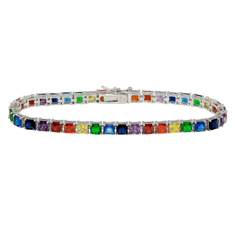 Rainbow top cz bracelet