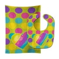 thumbnail image 1 of Multicolor Rainbow Heart Baby Bib and Burp Cloth, 1 of 2