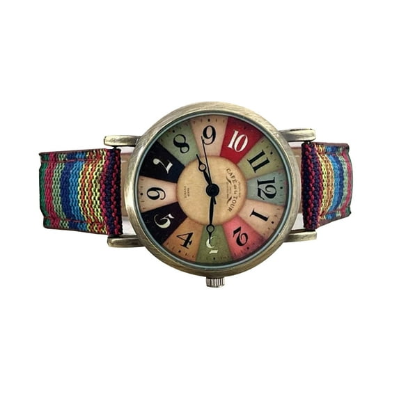 Multicolor Rainbow Pattern Watch Multicolor Dial