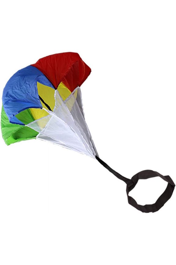 Multicolor Resistance Parachute 43 inch Running Drag Chute with Adjustable Waist Strap for Kids Youth Power Speed Training
