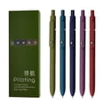 thumbnail image 1 of Multicolor Rollerball Gel Pens 5PCS with Refill, Quick-Drying Ink, Clip Design, Perfect for Students & Office Use, 14.5cm Length Multicolor, 1 of 2