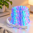 Tringa Color Rope Light Multicolor Rope Lights Connectable 18ft 216 Led Light Outdoor - Walmart.com