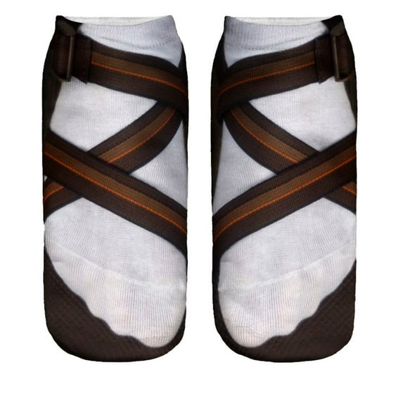 Multicolor Running Socks 3D Pattern Manicure Print Socks Funny Hidden Running Socks Women Personalized