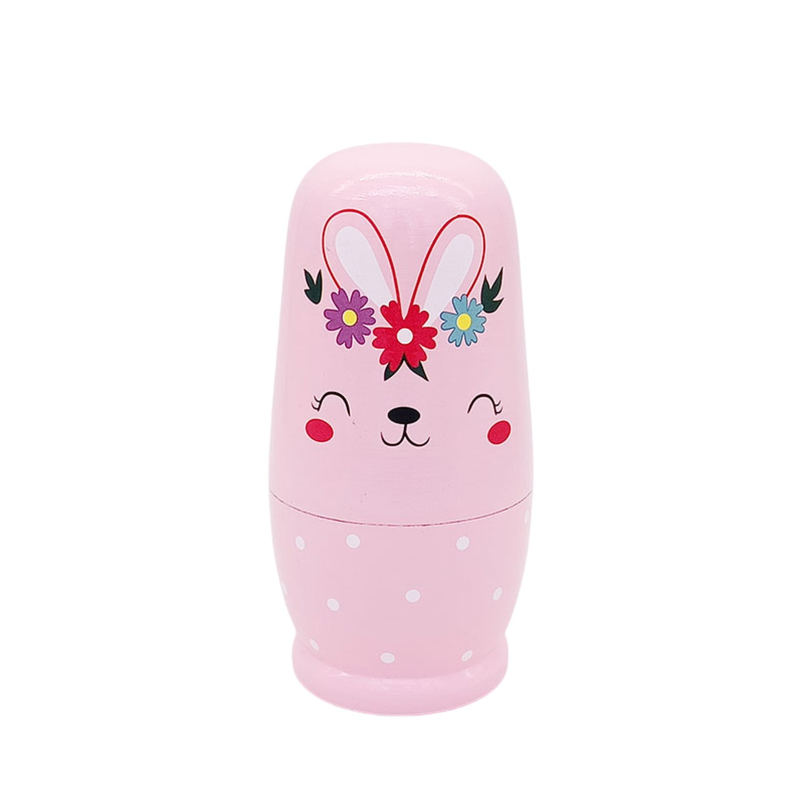 Multicolor Russian Nesting Dolls Easter Five Layer Rabbit Set Crafts ...