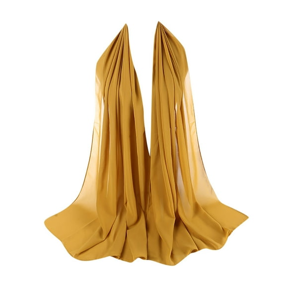 Multicolor Scarf for Women Plain Bubble Chiffon Scarf Hijab Wrap Printe Shawls Headband Muslim Hijabs on Sale Clearance