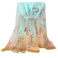 thumbnail image 1 of Multicolor Scarfs Scarf Women Fashion Jacquard Cotton Parisian Stripe Shawl Soft Beach Towel Scarf, 1 of 2