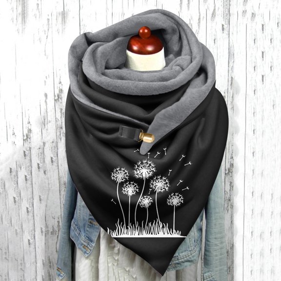 Multicolor Scarfs Scarf Women Vintage Print Boho Scarf Shawls Wraps Winter Warm Short Scarves