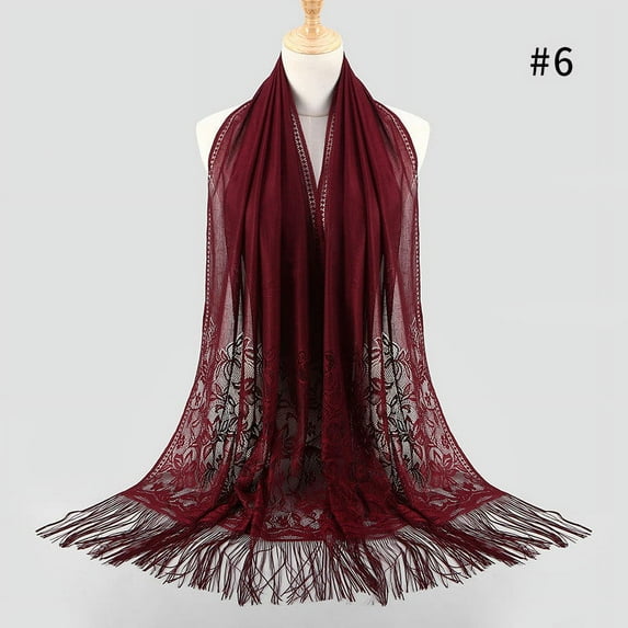 Multicolor Scarfs Scarf Women's Fashion Fringed Printed Cotton Parisian Shawl Soft Beach Towel Scarf