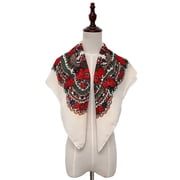 Multicolor Scarfs Scarf women lady Muslim Flower print Folk-Custom Square scarf Wrap Shawl Travel Scarve